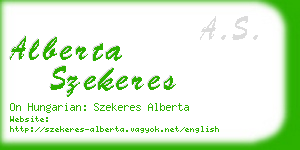 alberta szekeres business card